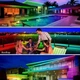 Вулична світлодіодна стрічка RGB 30 м IP68, водонепроникна з керуванням по Bluetooth і пультом, музичне підсвічування для саду, - зображення 2