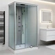 Гидромассажный бокс Ko&Po 715 120x80 см White прямоугольный на низком поддоне, правосторонний, матовое стекло, раздвижная дверь - изображение 1
