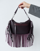 Женская сумка Welassie с одним отделением на молнии из натуральной кожи цвет бургунди «Isabella» - изображение 3