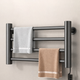 Електрична сушка для рушників з 4 секціями настінна електросушарка у ванну Чорна (AM028) - зображення 6