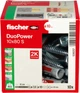 Kołek rozporowy Fischer DuoPower 10 x 80 mm S z wkrętem 10 szt. 538257 (4048962262247) - obraz 1