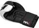 Боксерские перчатки RDX BOXING GLOVES REX F4 черный, белый 14 унций (BGR-F4B) - изображение 3