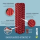 Каремат утепленный Klymit Insulated Static V Красный - изображение 6