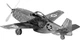 Metalowy konstruktor 3D Fascinations Metal Earth Myśliwiec P-51 Mustang MMS003 (032309010039) - obraz 3