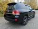 Обвіс спідниця заднього бампера Executive Toyota Land Cruiser 200 стиль 2016 колір чорний для Toyota Land Cruiser 200 2015-2021 (6498) - зображення 1