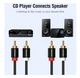 Комутаційний кабель 2xRCA-2xRCA Vention VABR06B100 1м Black - зображення 2