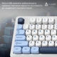 Клавіатура бездротова ігрова Ajazz AF-BGY-98 Plus White-Blue 2.4G/Bluetooth/USB - зображення 11