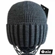 Шапка теплая мужская с подворотом Talan шерсть зима подкладка флис серый one size (13571SS) - изображение 3