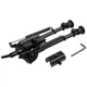 Сошки Vector Optics Carbon Fiber Swivel Bipod на антабку (висота 23 - 34.5 см) з перехідником на Weaver/Picatinny - изображение 5