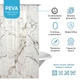 Штора для ванной комнаты SPAZIO MARBLE PEVA 200х200 см с 12 кольцами - изображение 3