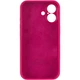 Чехол Silicone Case с защитой камеры для Apple iPhone 17 (6.3") (Красный / Rose Red) Epik (240775) - изображение 3