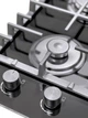 Газова варильна поверхня BORGIO DR 3370-15 Black Glass FFD - зображення 7
