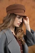 Картуз жіночий кепка з козирком One Size коричневий - изображение 4