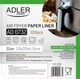 Одноразові пергаментні форми для аерогрилю Adler AD 6732 20 см 100 шт (ad_6732) (5905575909664) - зображення 3