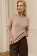 Светр бавовняний в'язаний з короткими рукавами Розмір XXL-XXXL (54-56) Натуральний - зображення 2