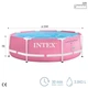 Басейн Intex Ju-28290 NP каркасний круглий, 244×76 см, 2843 л, рожевий - зображення 2