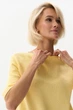 Светр бавовняний в'язаний з короткими рукавами Розмір XXL-XXXL (54-56) Лимонний - изображение 5