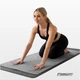 Рушник для йоги і фітнесу EasyFit Yoga Mat Towel 183×63 см Сірий EF-1933-GY - зображення 4