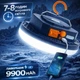 Фонарь аккумуляторный светодиодный Mos Lighting кемпинговая LED лампа подвесная аварийного освещения мощный фонарик на аккумуляторе LED emergency light резервное аккумуляторное освещение лед светильник с повербанком 9900 мАч - изображение 1