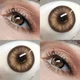 Карие линзы с диоптриями - Кукольные карие от ELITE Lens. 2 шт. -4.0 - изображение 6