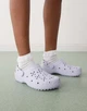 Дитячі крокс Класік Клог Бузковий Crocs Kids' Classic Floral Cut-Out Clog - зображення 8