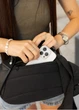 Сумка через плечо женская бананка Sambag Flex черная 30×17×10 см (85351001) - изображение 4