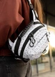 Сумка через плече жіноча бананка Sambag Flex Pro принт "Square" 30 × 17 × 15 см (85451150) - зображення 7
