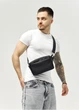 Чоловіча сумка бананка Sambag Harvi чорна 24 × 16 × 6 см (88213001m) - зображення 2