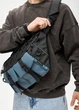 Чоловіча cумка-бананка під ноутбук Sambag Urban Pro чорно-синя 46 × 26 см (51411215m) - зображення 9