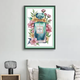 Набор для вышивания по нанесённой на канву схеме "Flower Perfume Bottle".AIDA 14CT printed , 26*35 см - изображение 2