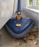 Трикутна швабра для миття підлог і вікон Multi function Mop універсальна швабра з віджимом для сухого та вологого прибирання Синій - зображення 5