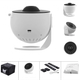 Проектор зоряного неба + 12 картриджів, від USB, Galaxy Projector, Білий / Планетарій для спальні / Нічник зоряне небо - зображення 8