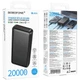 Портативне ЗУ Power Bank Borofone BJ80A Clever 22.5W+PD20W 20000 mAh Black - зображення 5