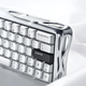 Ігрова дротова магнітна клавіатура GravaStar Mercury V60 Pro Deluxe Edition / Magnetic GravaStar UFO Switch / with Keycap Set / Chrome Silver - зображення 3
