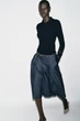 Довгі шорти-бермуди з ременем-ланцюжком Zara 8300/995 XS Сині (08300995200XS) - зображення 2