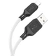 Дата кабель Hoco X90 Cool silicone USB to Lightning (1m) White - зображення 2
