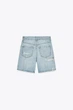 Джинсові шорти-бермуди trf з подертостями Zara 4060/205 XS Блакитні (0406020540032) - зображення 7