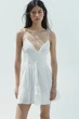 Коротка сукня з вишивкою Zara 0881/399 L Біла (00881399250L) - зображення 2