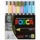 Набір маркерів художніх UNI POSCA Soft Color 8кол. PC-1MR SOFT COLOR 8C (0,7мм) / PC-1MR SOFT COLOR 8C/ - зображення 2