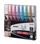 Набір маркерів художніх UNI CHALK Metallic Color 8кол. PWE-5M METALLIC 8C (1,8-2,5мм) /PWE-5M METALLIC 8C/ - зображення 1