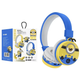 Наушнки Headset детские беспроводные Миньйоны с з Bluetooth и микрофоном для мальчика, регулируемій размер, синие (SVS) - изображение 1