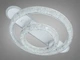 Стельова LED люстра 2 кільця біла 80W пульт - зображення 4