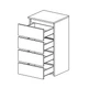 Комод 4Ш Brukline Mebel Service Білий 40х35х74 см - зображення 2
