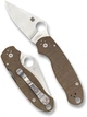 Розкладний ніж Spyderco Para 3 Canvas Micarta CPM CRU-WEAR Brown (871664) - зображення 1