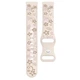 Ремешок женский каучуковый Flower Beige 22 мм - изображение 3