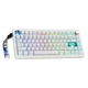Механічна бездротова клавіатура Cidoo QK75, 75% WHITE, RGB, Tri-Mode, USB-C / 2.4 GHz / Bluetooth, Hot-Swap, Gasket-Mount - зображення 3