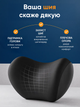 Автомобільна ортопедична подушка memory foam ортопедична подушка під шию в машину підголівник поперекова підтримка спини набір 2 шт анатомічні ергономічні з ефектом пам’яті зі знімним чохлом кріплення ременем зниження навантаження AUTOMIX - зображення 3