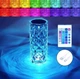 Настільний нічник сенсорний Crystal Rose RGB лампа-роза на акумуляторі - зображення 3