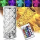 Настільний нічник сенсорний Crystal Rose RGB лампа-роза на акумуляторі - зображення 5