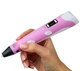 Детский набор для моделирования 3D-Pen ручка с LCD-дисплеем Розовый - изображение 6